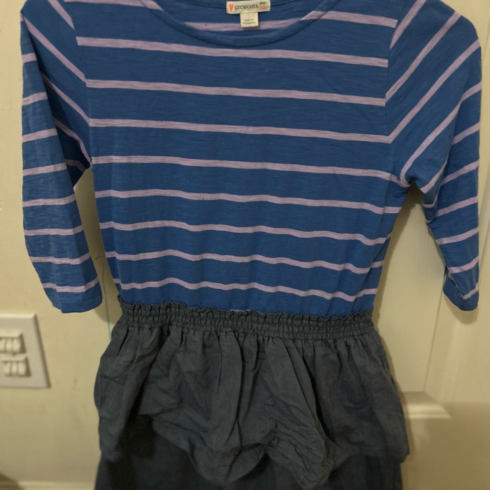Crewcuts Striped Dress 10YR Girls